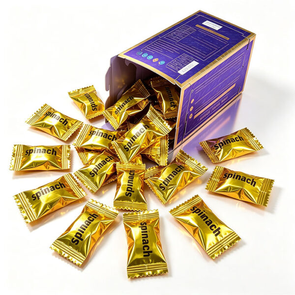 汗馬金糖-3 汗馬金糖 Hamer Candy Spinach 鋁箔獨立包裝與單粒糖果 - 第四代升級配方