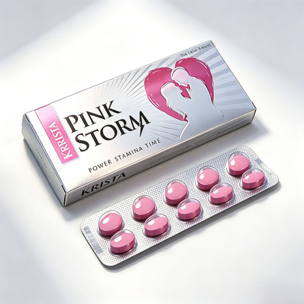粉色風暴-2 粉色風暴雙效犀利士 KRRISTA PINK STORM 鋁箔排裝與產品標示 - 雙效犀利士高劑量配方