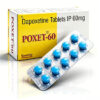 必利勁學名藥POXET-60 外包裝盒正面 - 印度Sunrise製藥 60mg達泊西汀