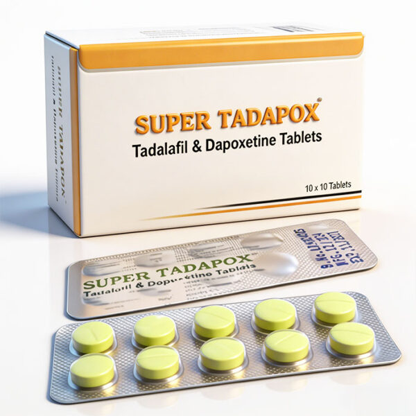 精裝希-1 精裝犀利士 SUPER TADAPOX 外包裝盒正面 - 40mg他達那非+60mg達泊西汀 10片裝