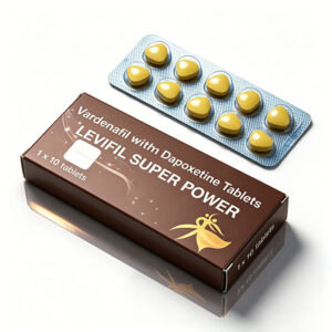 超級艾力達-1 超級艾力達雙效片Levifil Super Power 外包裝盒正面 - 印度Ambitree製藥 伐地那非20mg+達泊西汀60mg