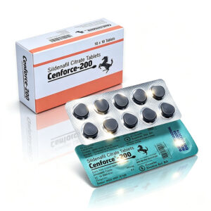 印度馬牌200 Cenforce-200 外包裝盒正面 - 西地那非200mg 10粒裝 Centurion Laboratories