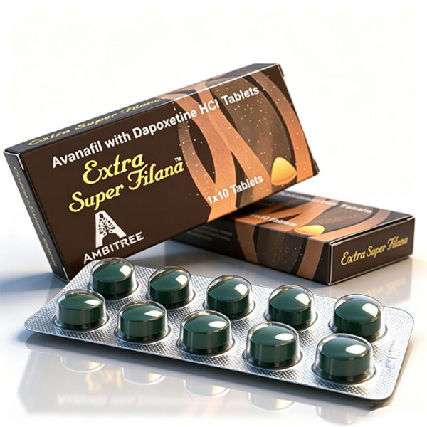 黑水鬼-2 黑水鬼 Extra Super Avana 鋁箔排裝與藥品規格 - 阿伐那非+達泊西汀雙效片 10粒裝